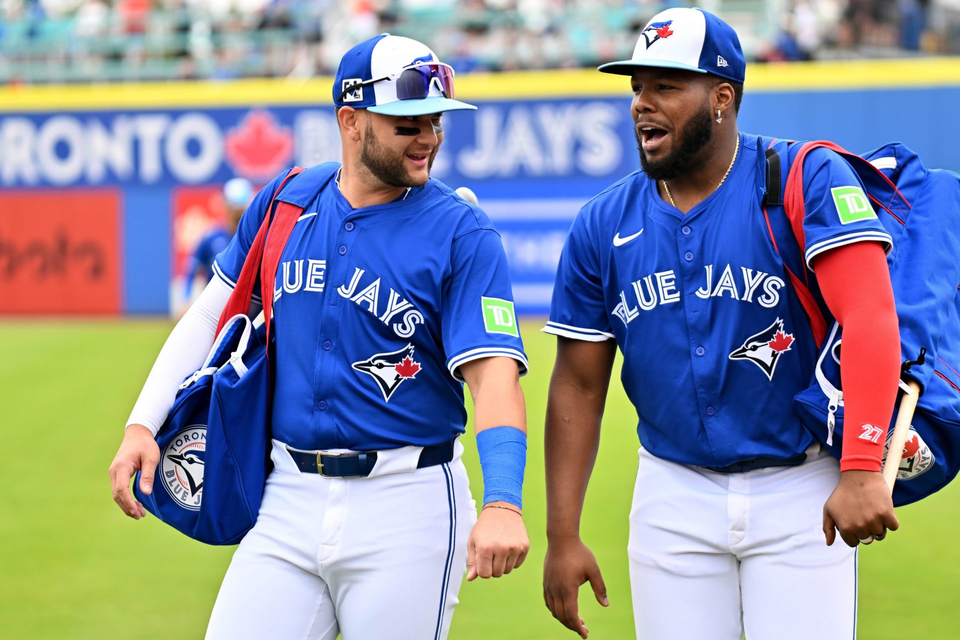 Bo Bichette and Vladimir Guerrero Jr. - Toronto Blue Jays | Source: Imagn