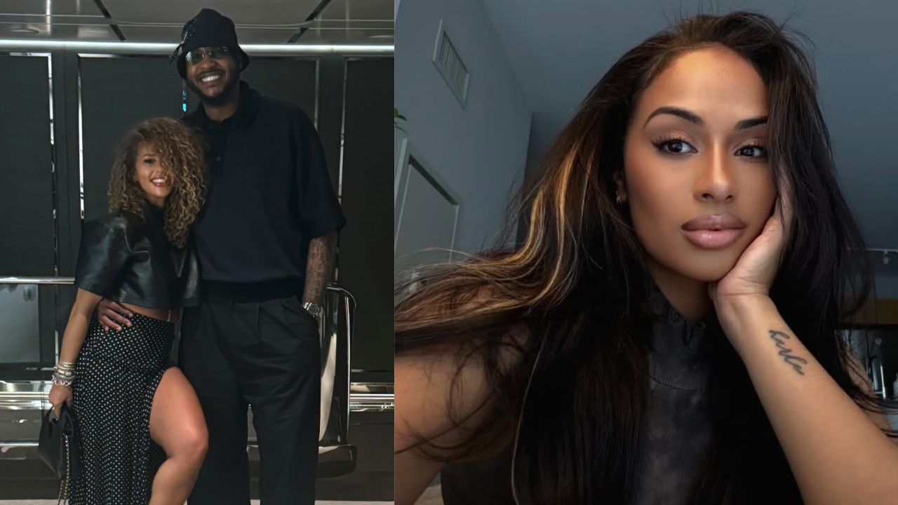 Racquel Smith, Carmelo Anthony and Mia Angel (Image via Instagram/@rockie91 and @miaangel_)