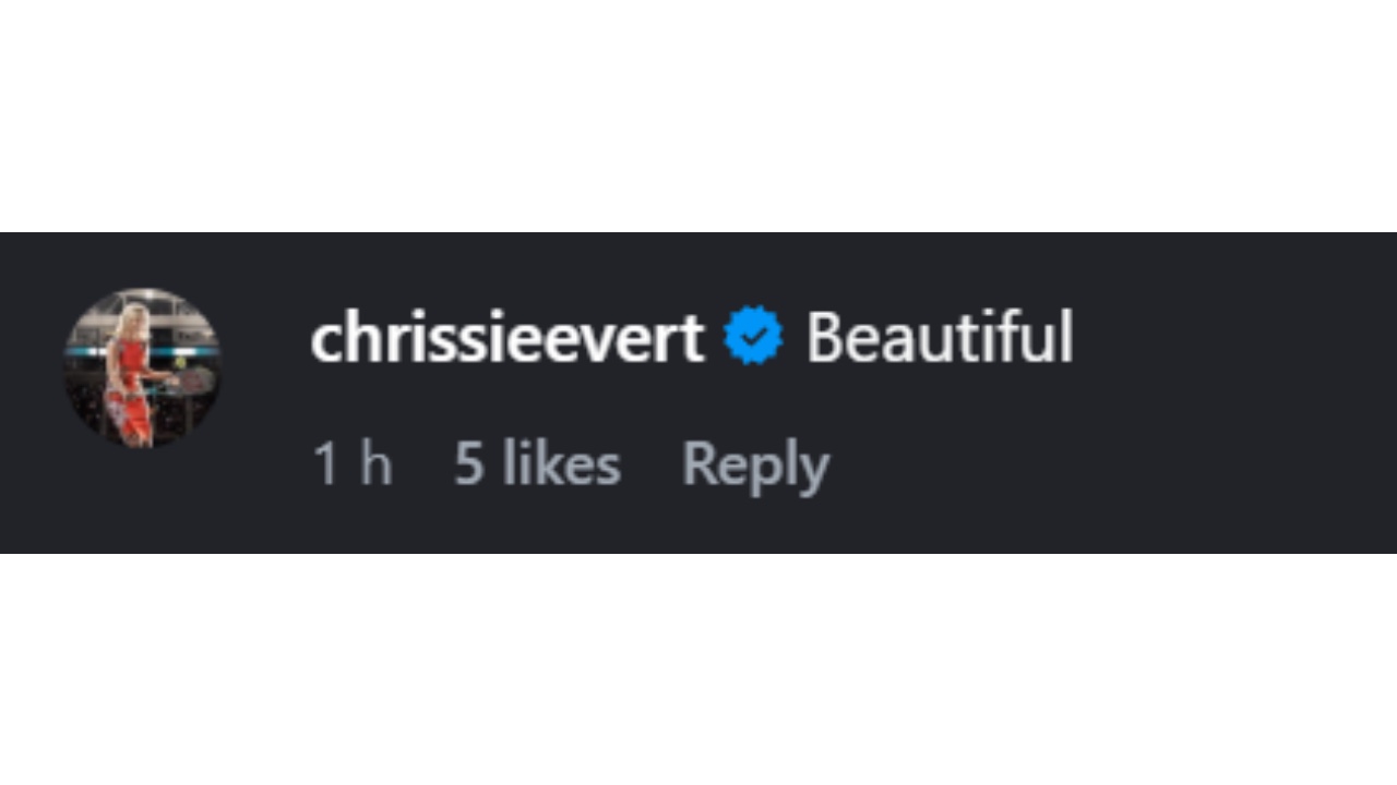 Evert's comment on Osaka's outfit - (Image via Instagram/ @naomiosaka)