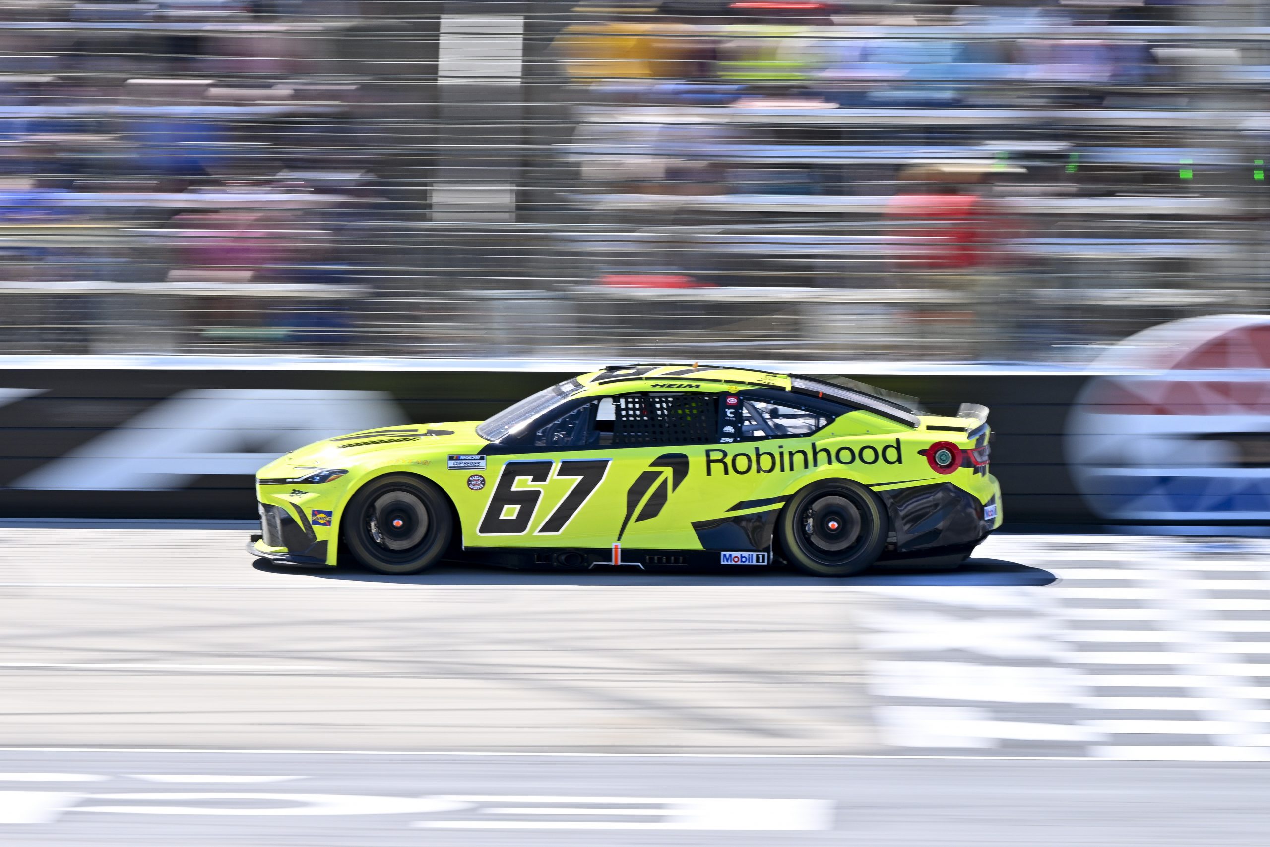 23XI Racing driver Corey Heim (67) drives during 2026 Wurth 400 