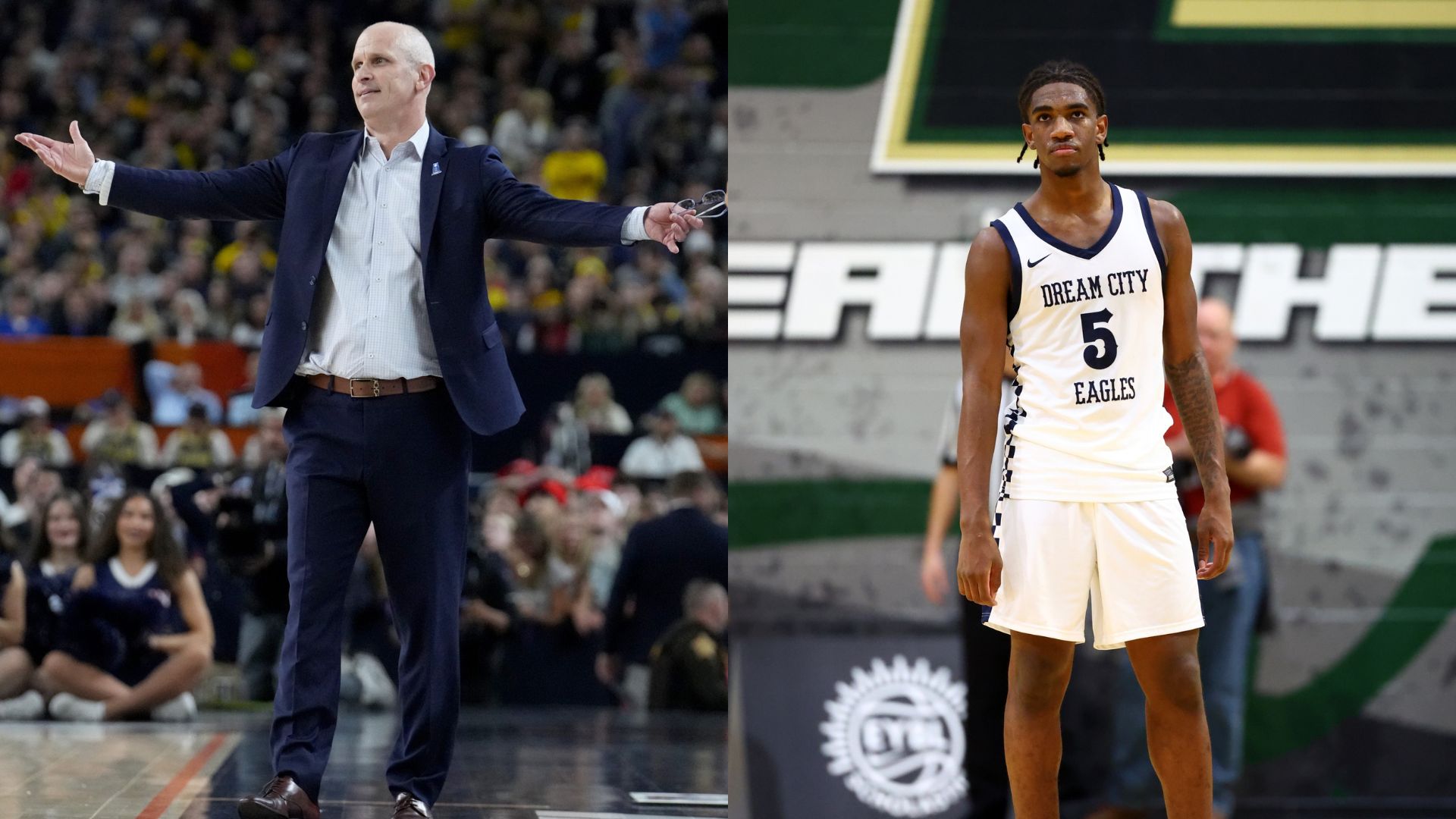 Malachi Jordan and Dan Hurley - Source: Imagn.