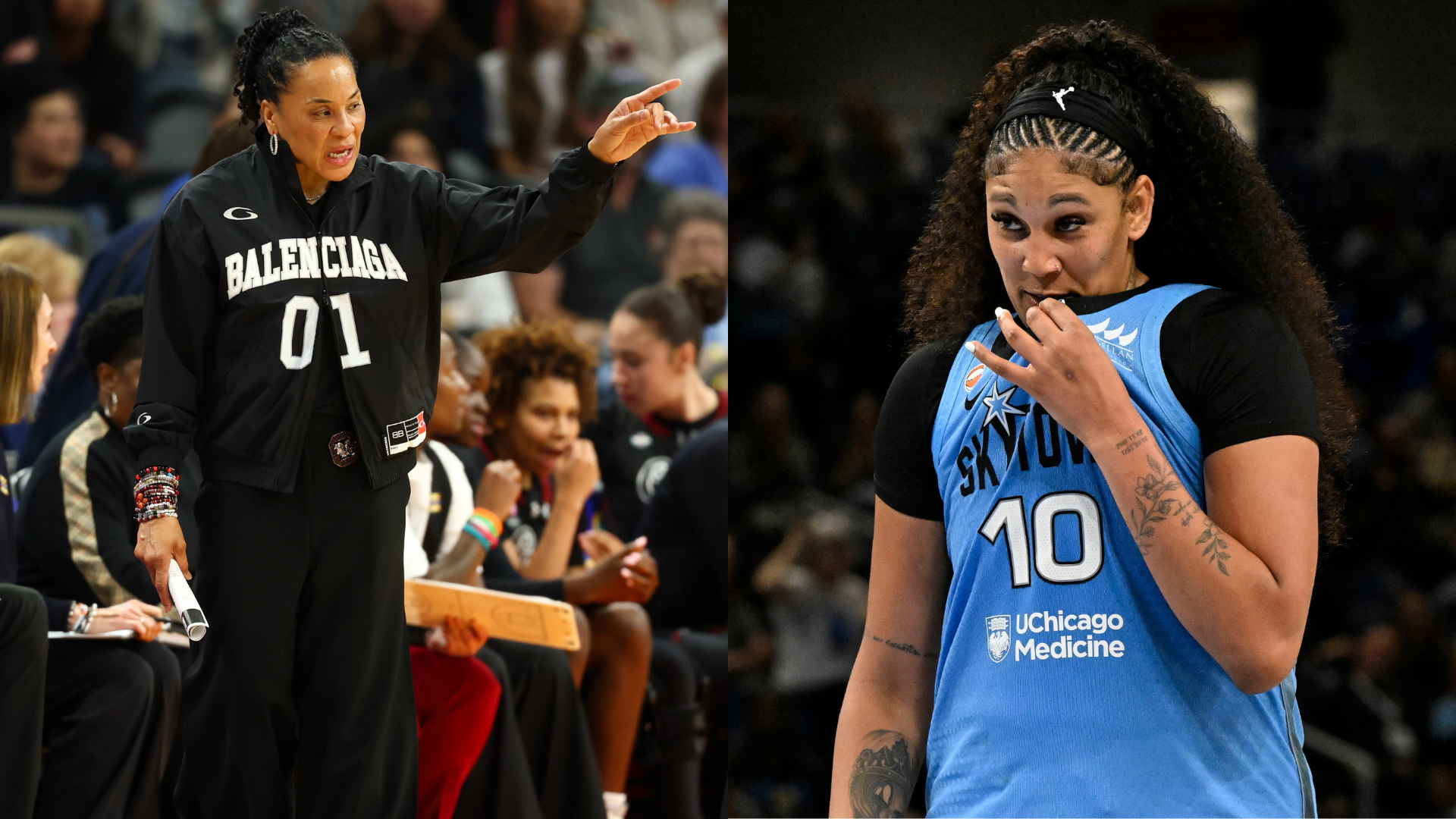 Dawn Staley, Kamilla Cardoso - Source: Imagn