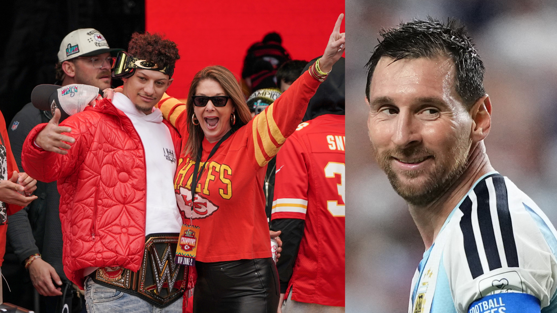 Patrick Mahomes, Randi, Lionel Messi.
Source: Imagn Images