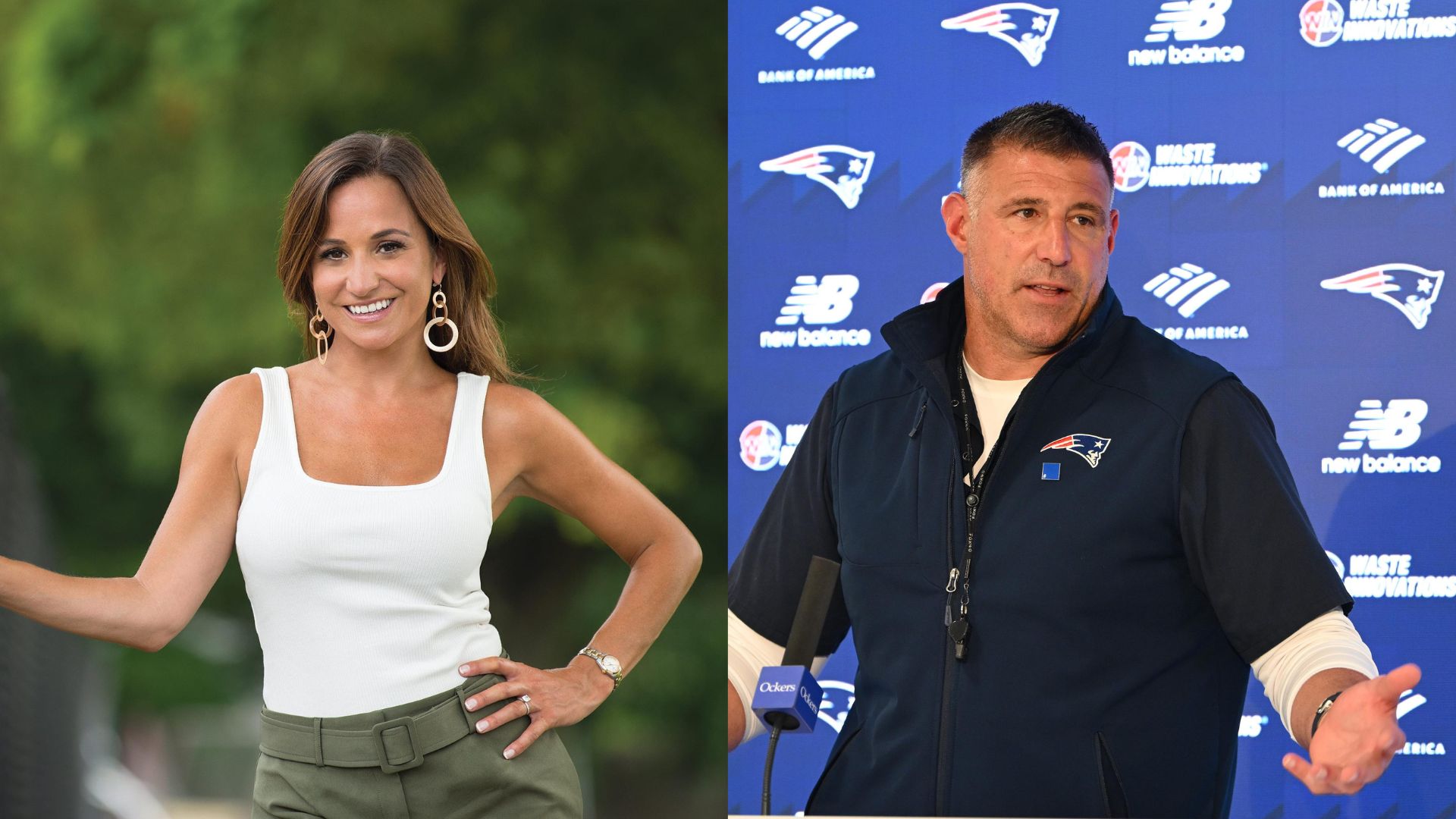 Mike Vrabel, Dianna Russini, Source: IMAGN Images