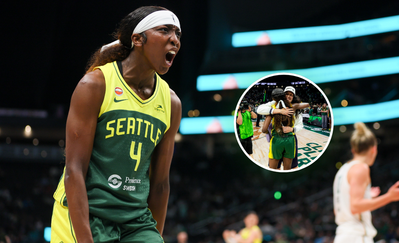 Flau'jae Johnson Shares Emotional Moment With Breanna Stewart After Snapping Storm’s Historic 11-Game Slide   - Source Images Imagn/IG