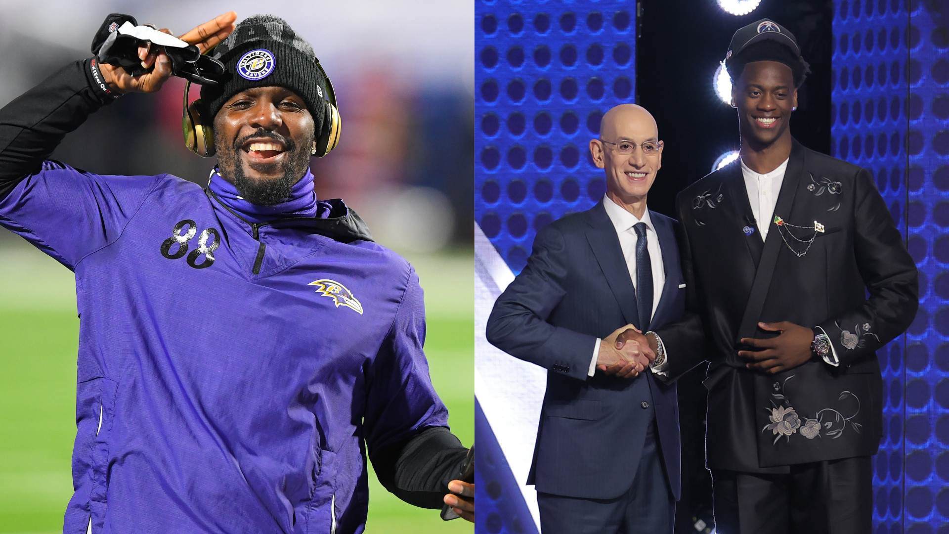 Dez Bryant, Adam Silver, AJ Dybantsa.
Source: Imagn Images