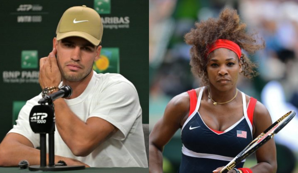 Carlos Alcaraz and Serena Williams - Source: Imagn images