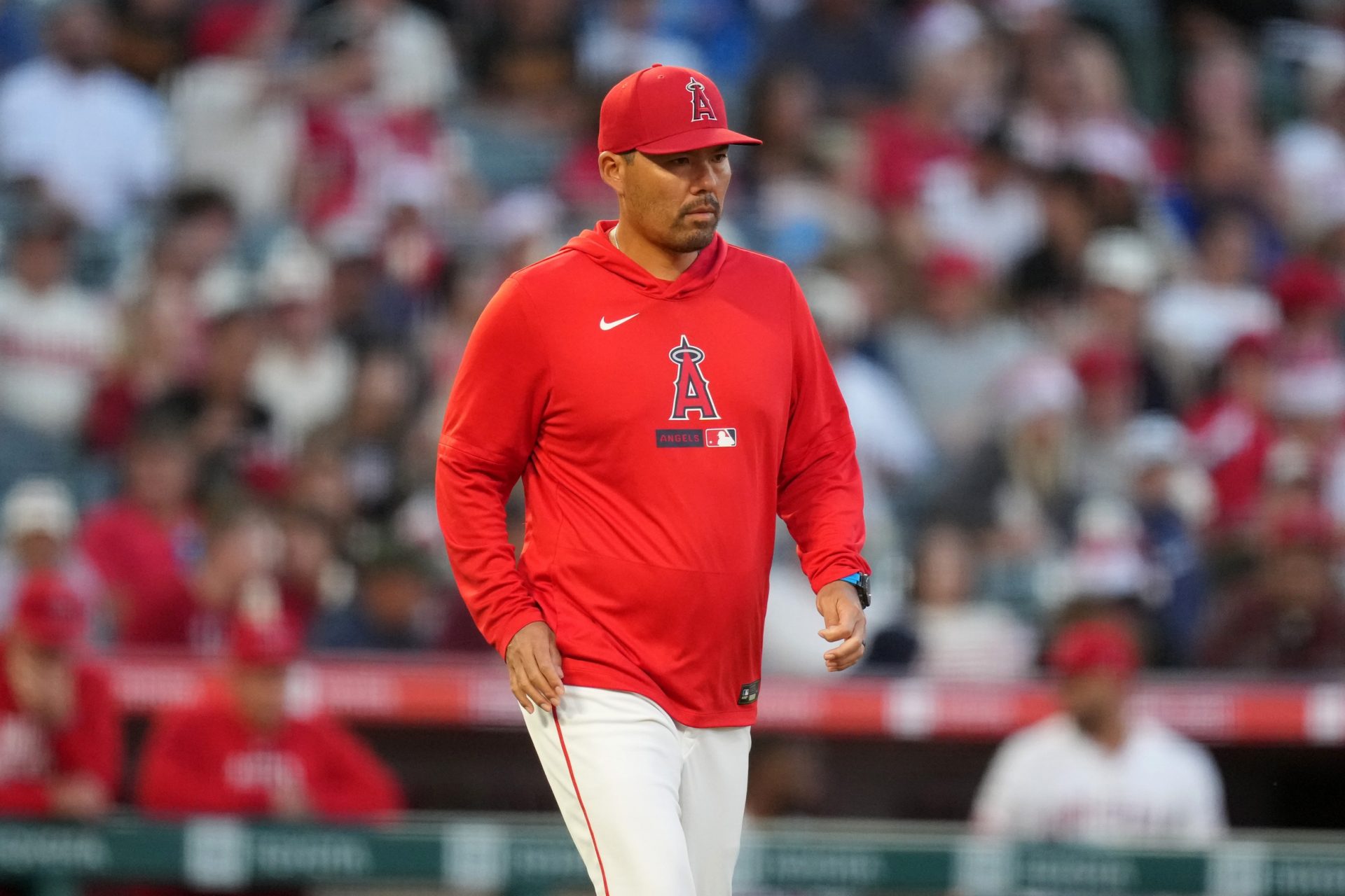 Kurt Suzuki - Los Angeles Angels manager | Source: Imagn
