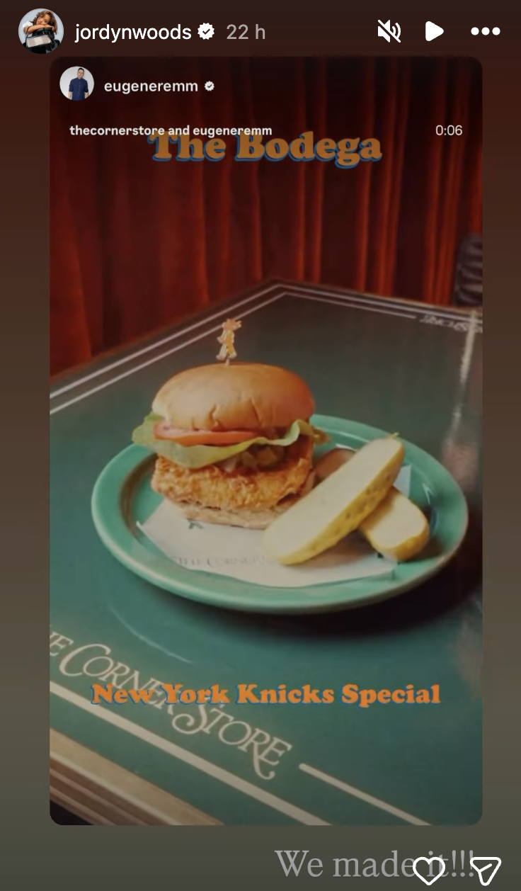 Karl-Anthony Towns' Fiancee Jordyn Woods Drops 3-Word Reaction to Chef Eugene Remm's "Bodega" Sandwich