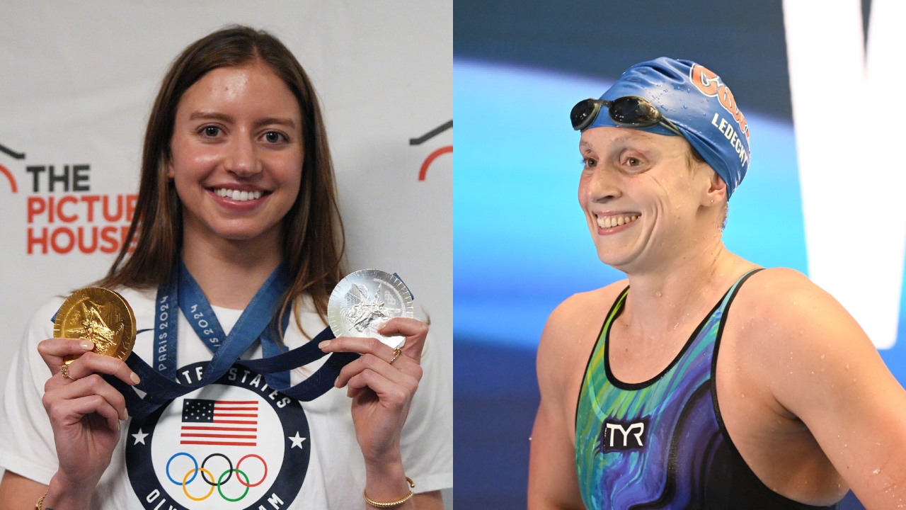 Kate Douglass and Katie Ledecky - Source: Imagn images