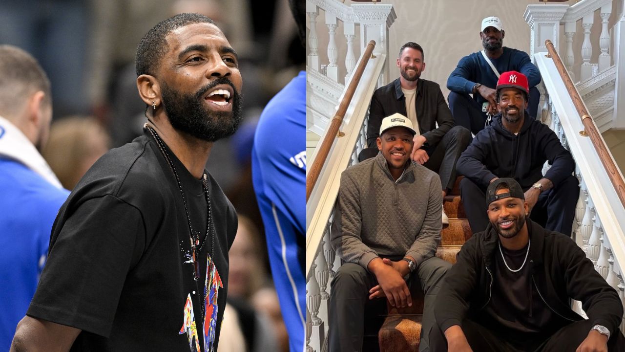 Kyrie Irving - Source: Imagn Images and LeBron James and Co. on the vacation (Image via Instagram/@realtristan13)