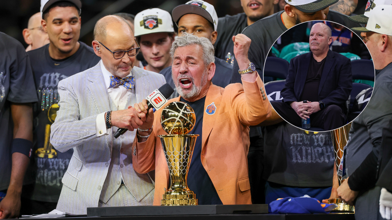 Knicks owner James Dolan. GM Leon Rose - Image Source: Imagn Images