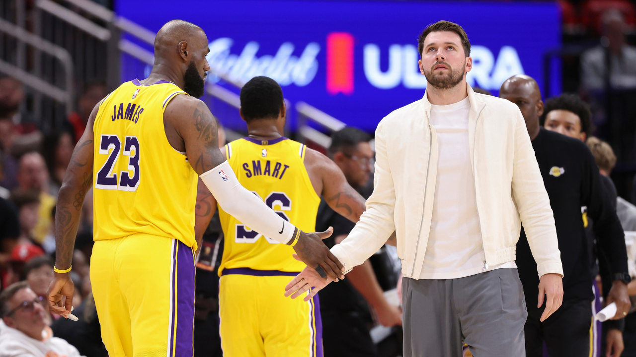 LeBron James, Luka Doncic - Image Source: Imagn Images
