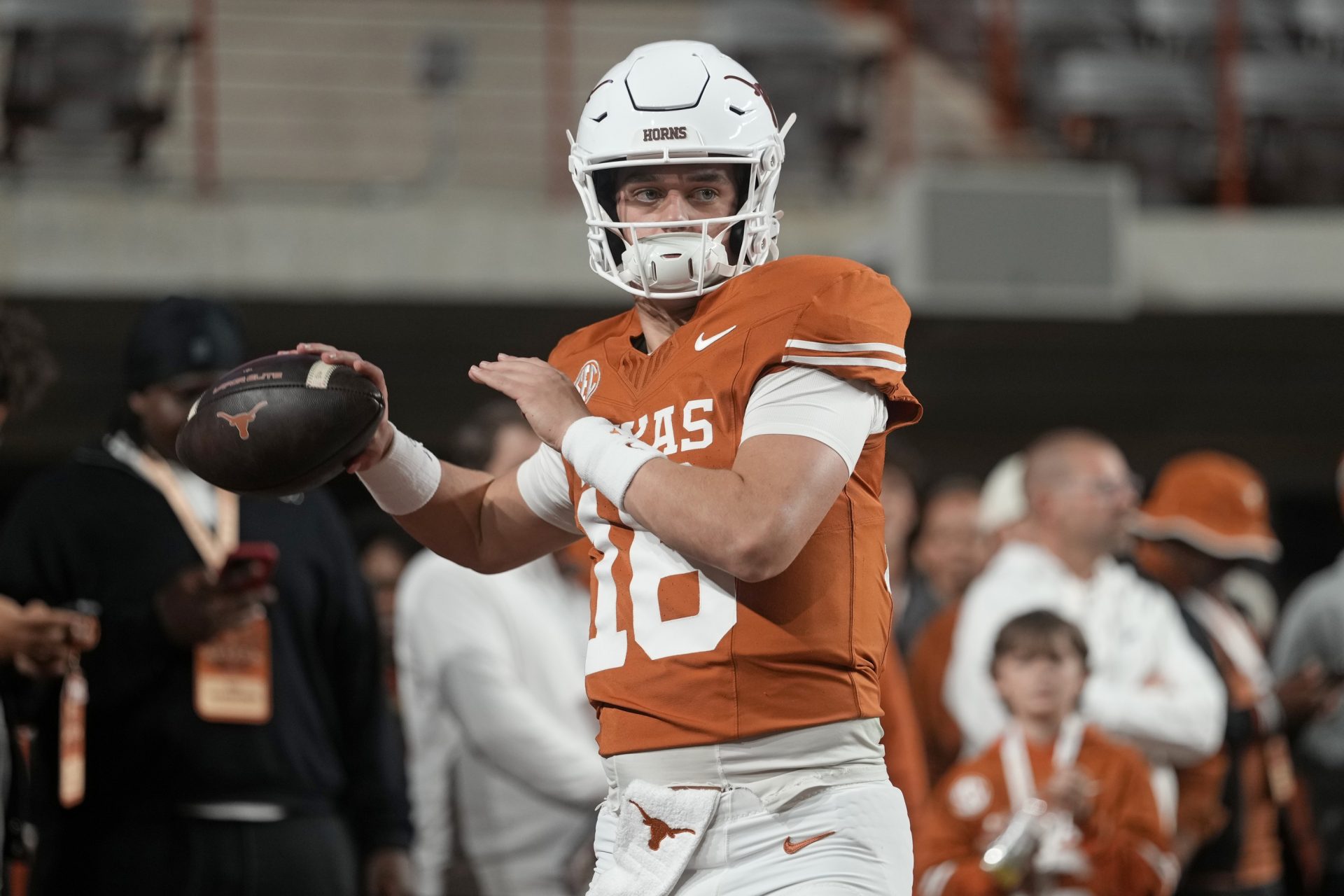 Arch Manning - Texas Longhorns vs. Texas A&M Aggies - Source: Imagn