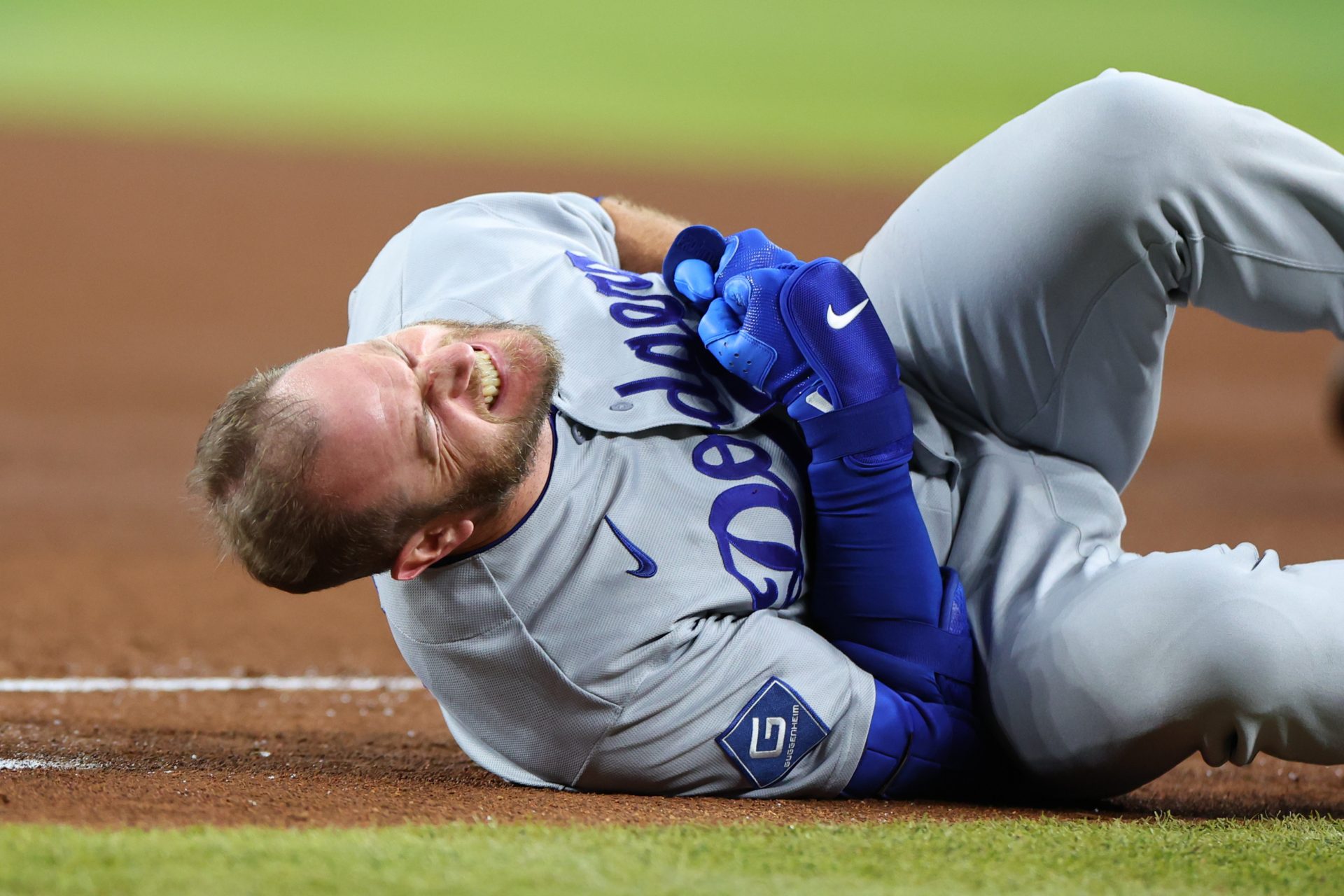 Max Muncy during the collision against Diamondbacks - Source: Imagn images