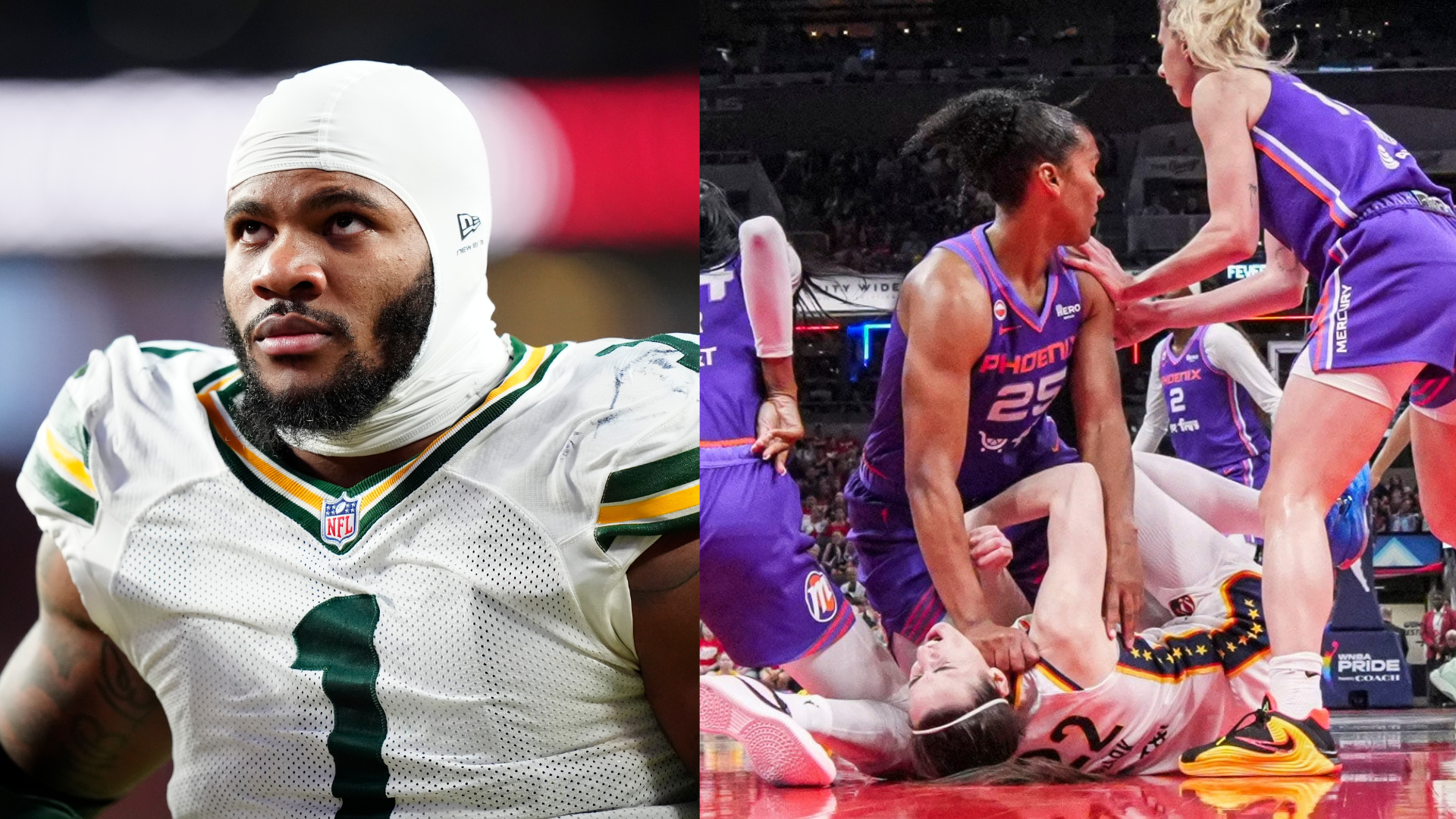 Micah Parsons, Caitlin Clark and Alyssa Thomas. Source: IMAGN