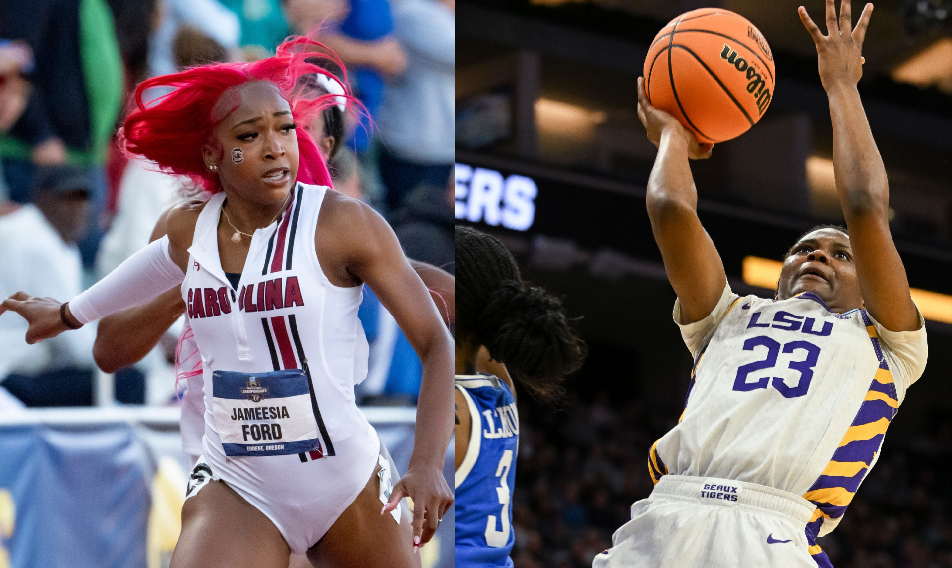 Jameesia Ford and MiLaysia Fulwiley (Sources: Imagn, Imagn)
