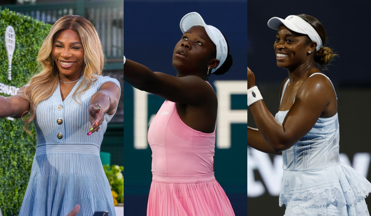 Serena Williams, Victoria Mboko, and Sloane Stephens - Source: Imagn images