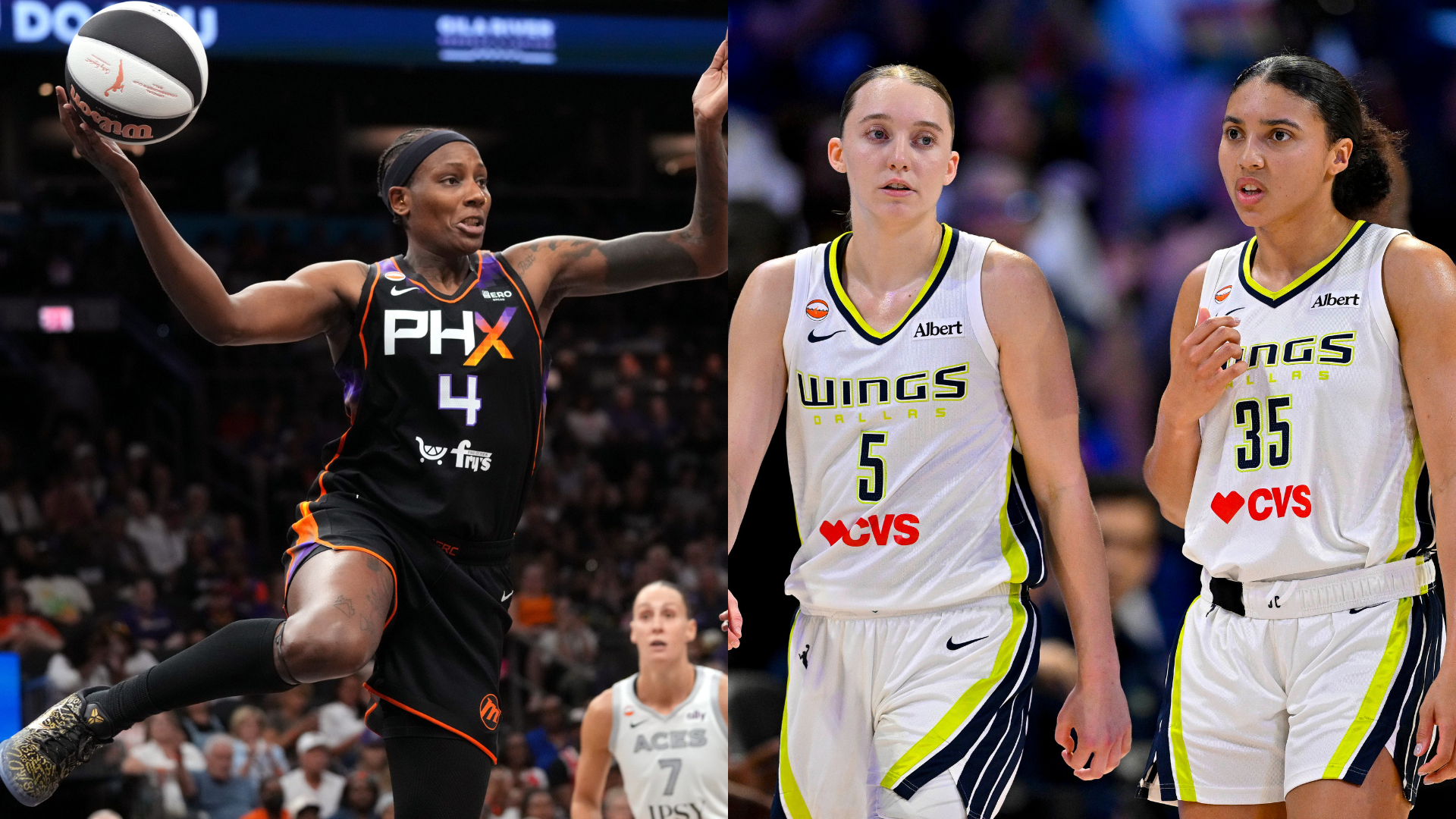 Natasha Mack, Paige Bueckers, Azzi Fudd - Source: Imagn