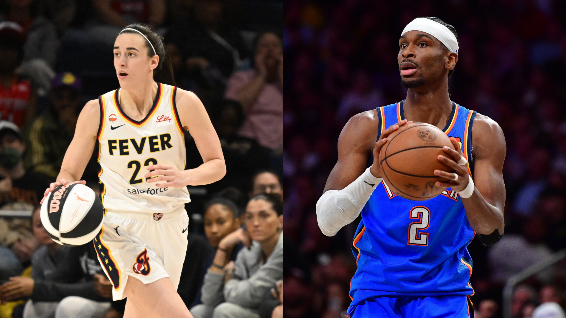 Caitlin Clark, Shai Gilgeous-Alexander - Source: Imagn