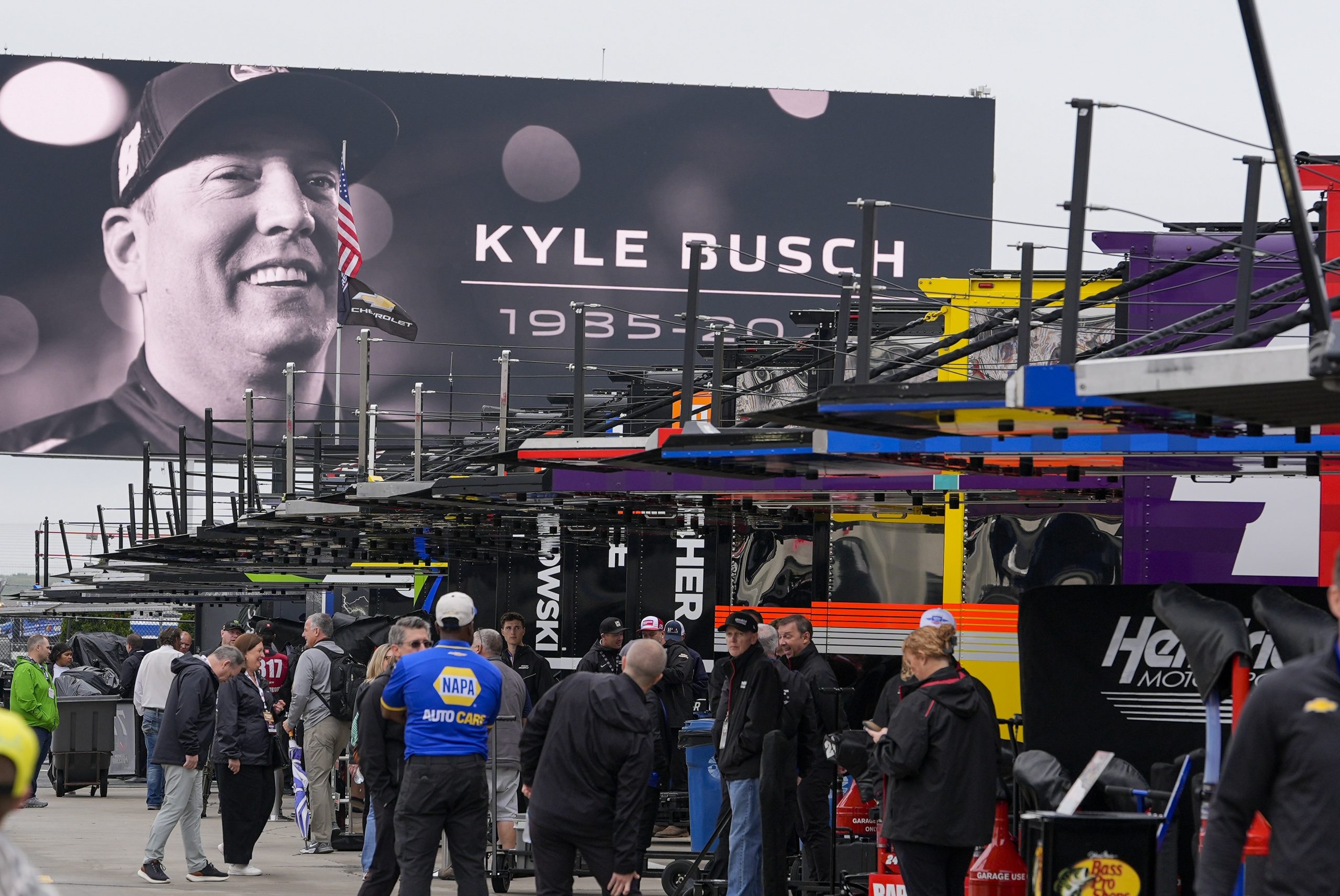 Kyle Busch tribute at Charlotte Motor Speedway