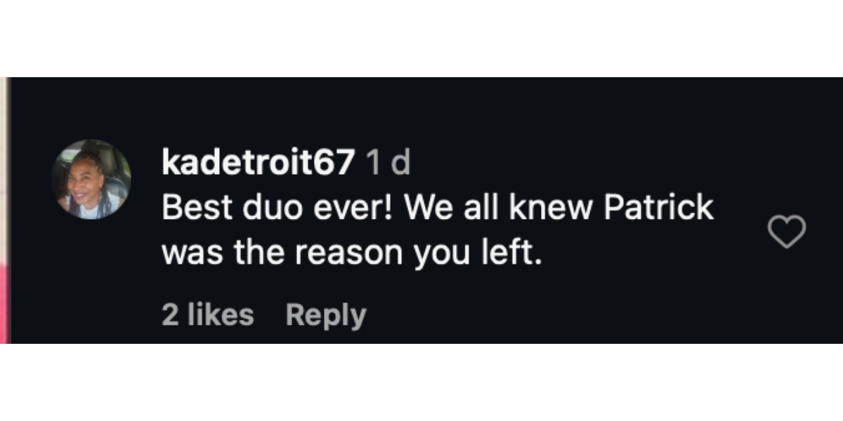Fan's comment (Image via Instagram/@bigsascha)