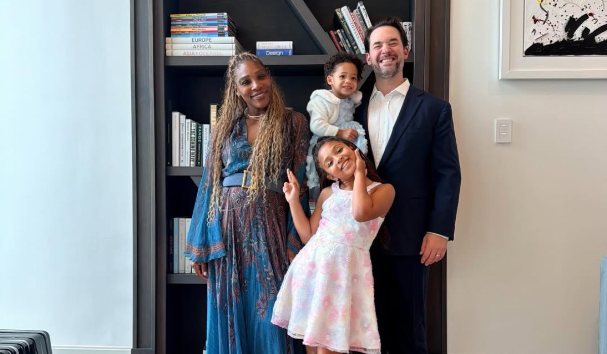 Serena Williams, Alexis Ohanian, and their daughters - (Image via Instagram/@serenawilliams)