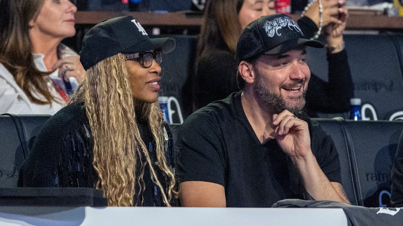 Serena Williams and her husband, Alexis Ohanian - Source: Imagn images