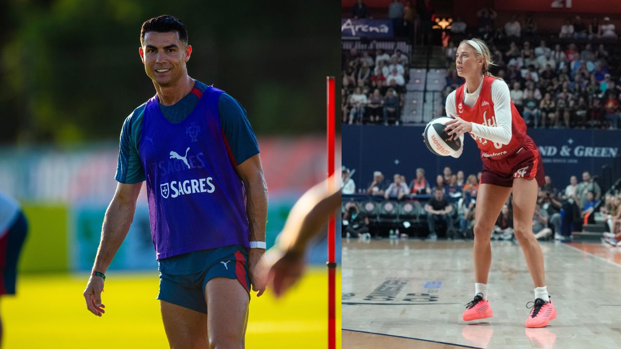 Cristiano Ronaldo and Sophie Cunningham - Source: Imagn Images