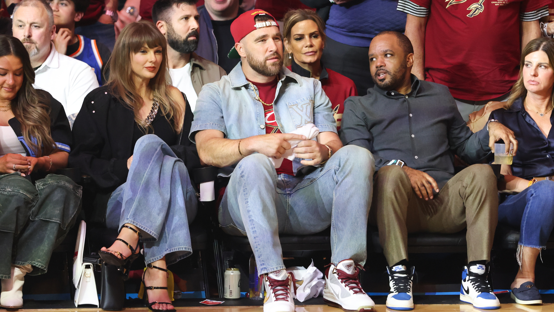 Travis Kelce and Taylor Swift. Source: IMAGN