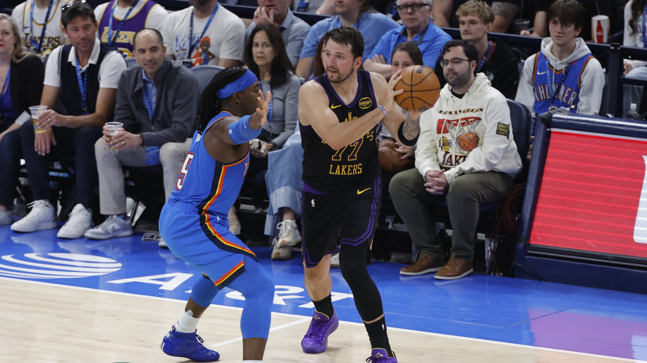 Lu Dort, Luka Doncic - Image Source: Imagn Images