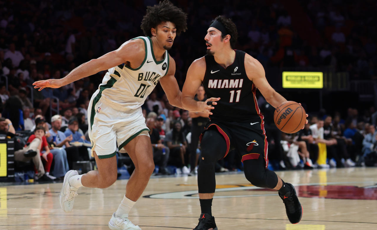WATCH: Jaime Jaquez Jr. Caught Completely by Surprise as Blockbuster Giannis Trade News Breaks Mid-Workout - Source:  Imagn Images
