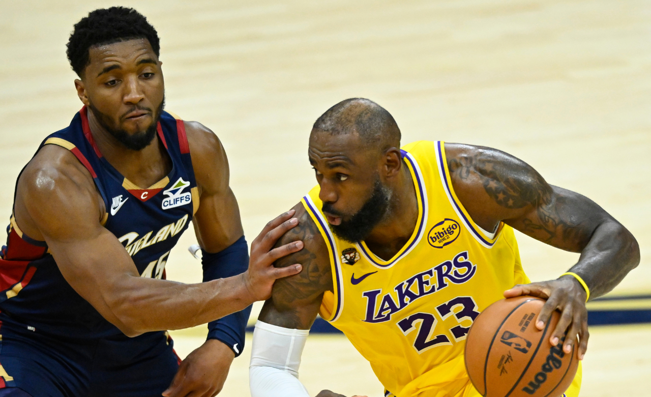 Donovan Mitchell, LeBron James - Image Source: Imagn Images