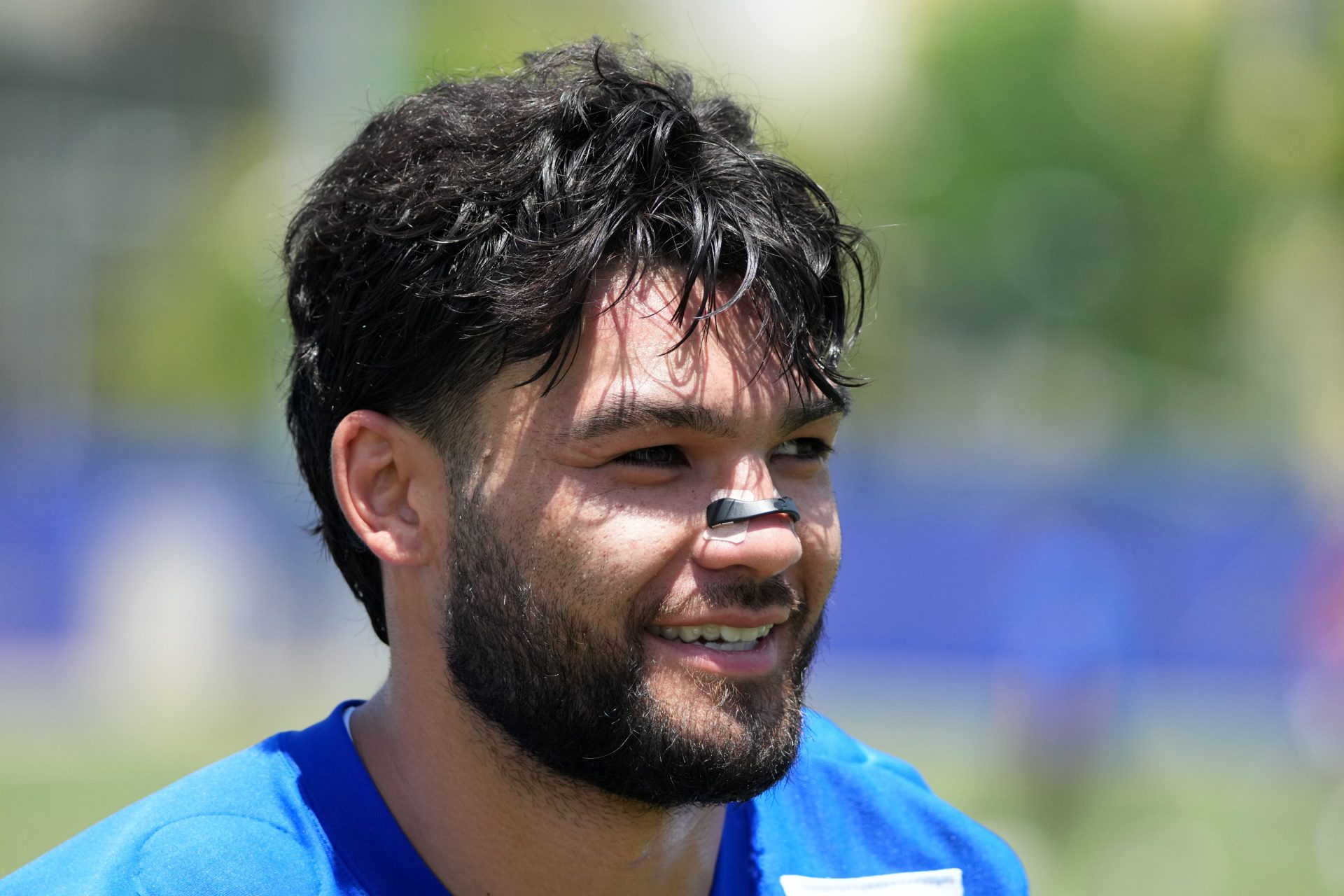 Los Angeles Rams receiver Puka Nacua (12) during organized team activities at Rams Practice Facility.