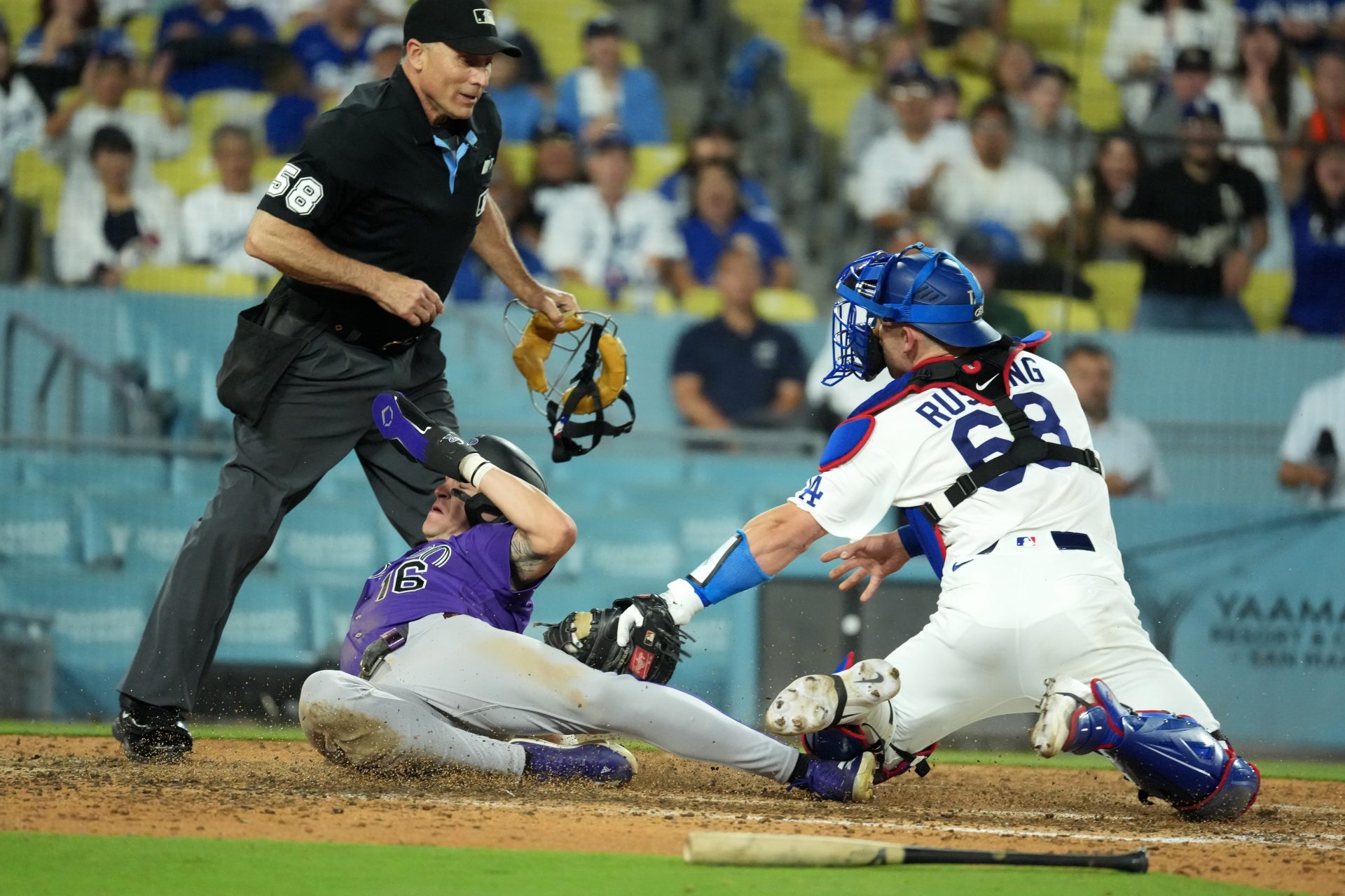 Dalton Rushing and Cole Carrigg - Dodgers vs Rockies | Source: Imagn