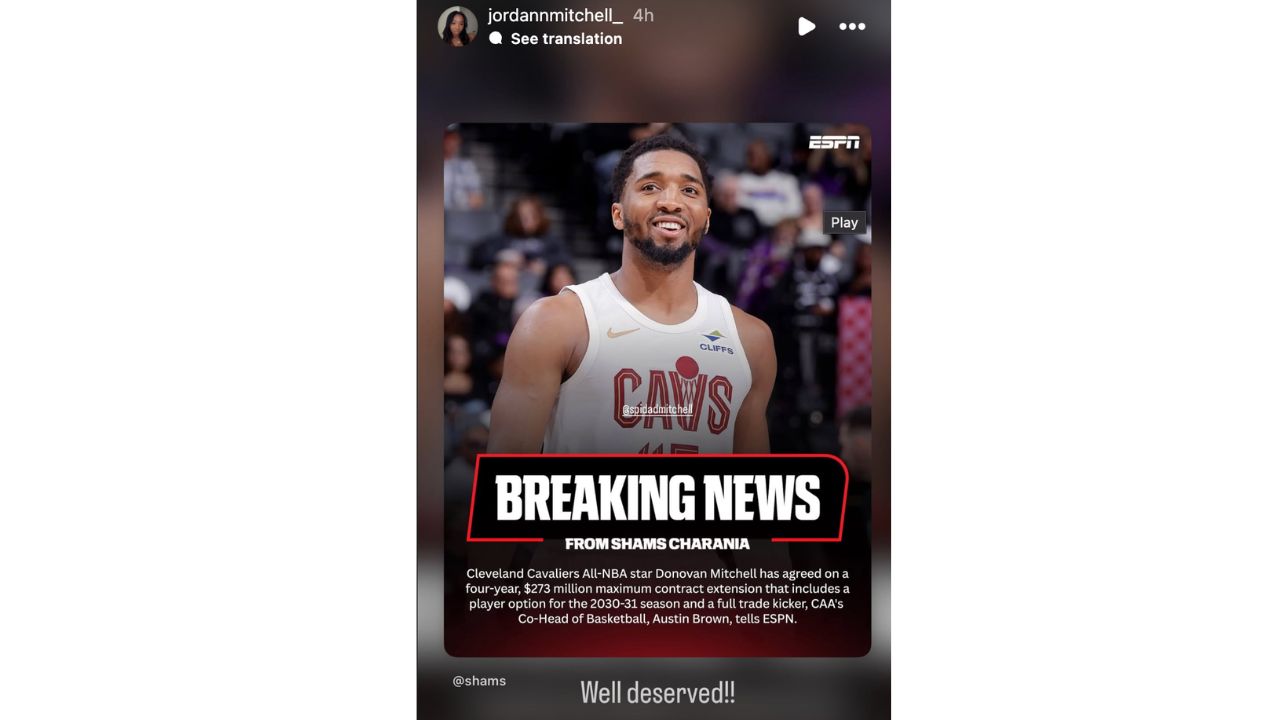 Donovan Mitchell's Sister Drops 2-Word Reaction to His Massive $273 Million Contract Extension Ahead of Wedding