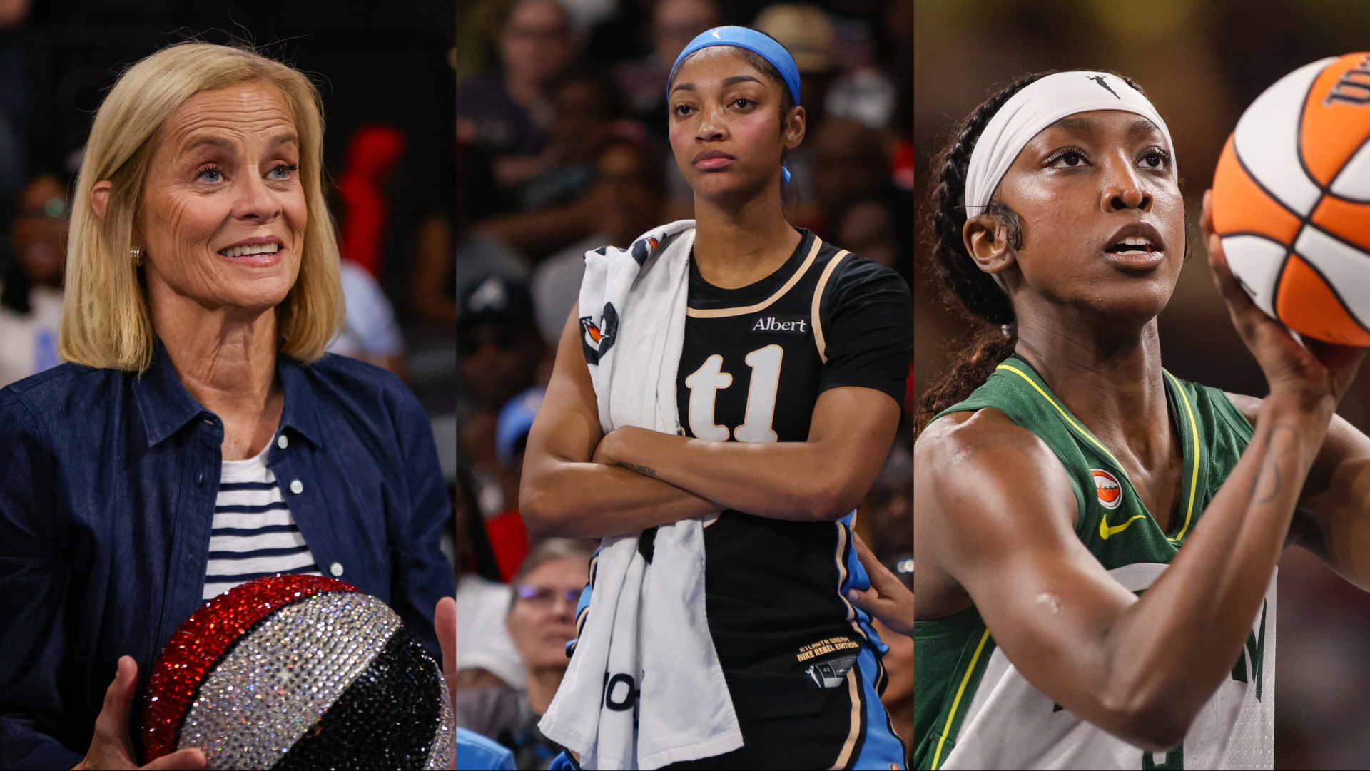 Kim Mulkey, Angel Reese, Flau'jae Johnson - Source: Imagn Images