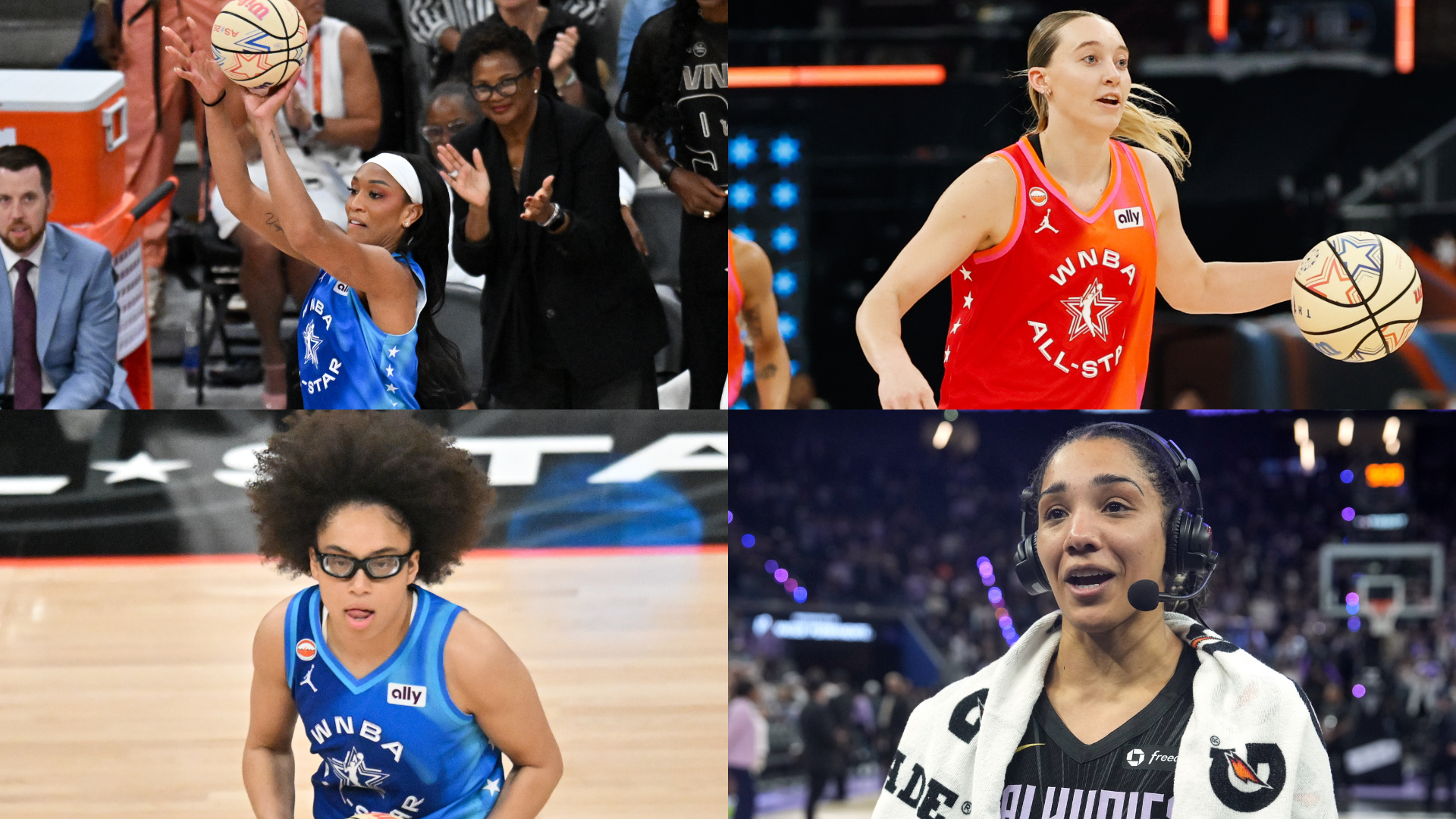 A'ja Wilson, Paige Bueckers, Olivia Miles, Gabby Williams - Source: Imagn