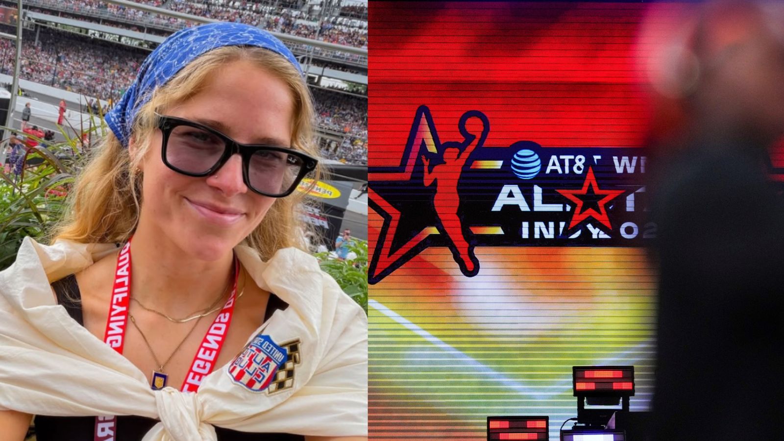 Indiana Fever's photgrapher Bri Lewerke and WNBA All-Star - Source: Imagn Images