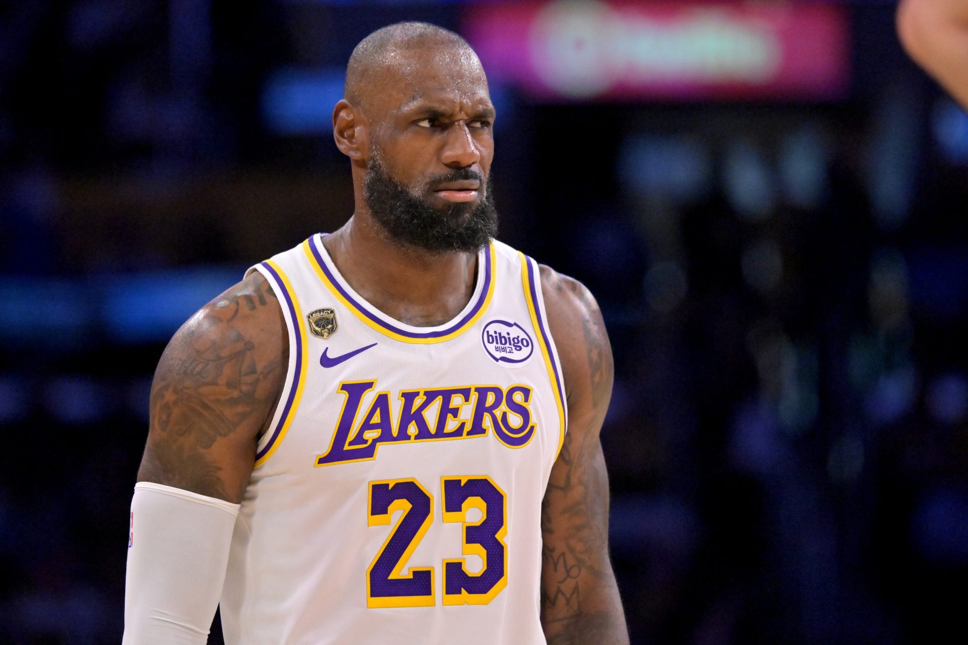 LeBron James - Los Angeles Lakers vs. Oklahoma City Thunder - Source: Imagn Images