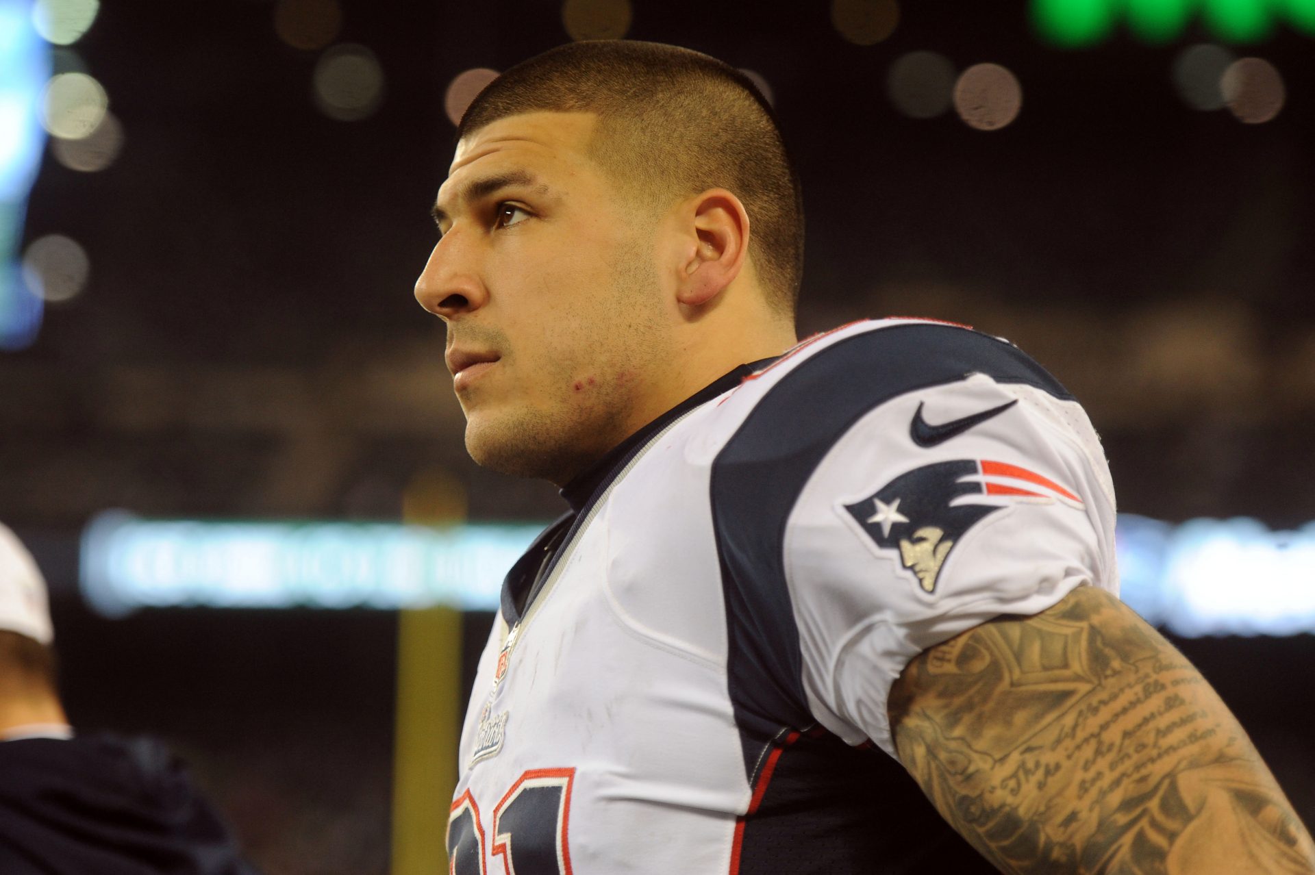New England Patriots tight end Aaron Hernandez.
Source: Joe Camporeale-USA TODAY Sports