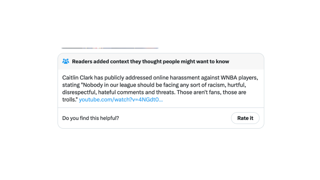 Onwude's comments received a community note on X