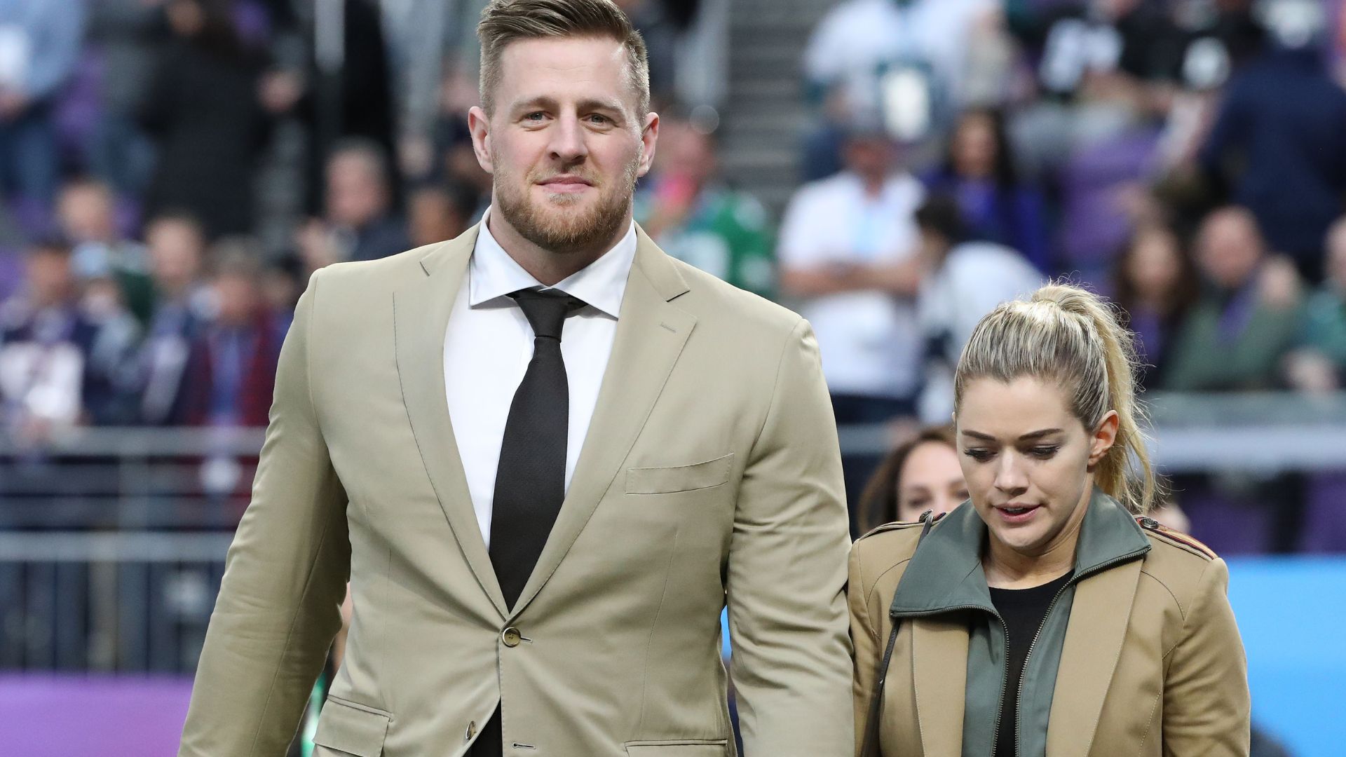 J.J. Watt and wife Kealia. Source: IMAGN