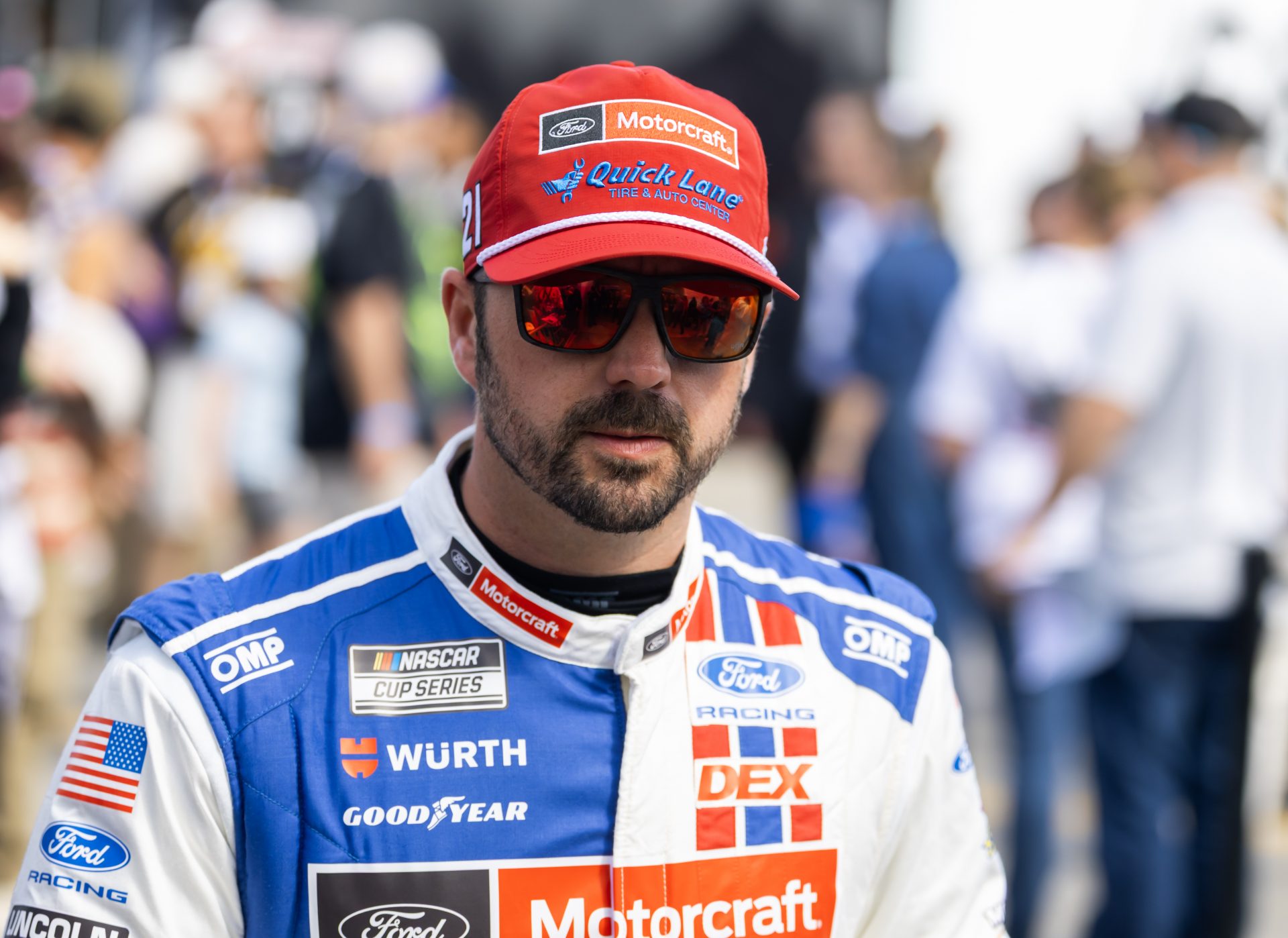 NASCAR Cup Series driver Josh Berry (21) during the 68th running of the Daytona 500 at Daytona International Speedway.