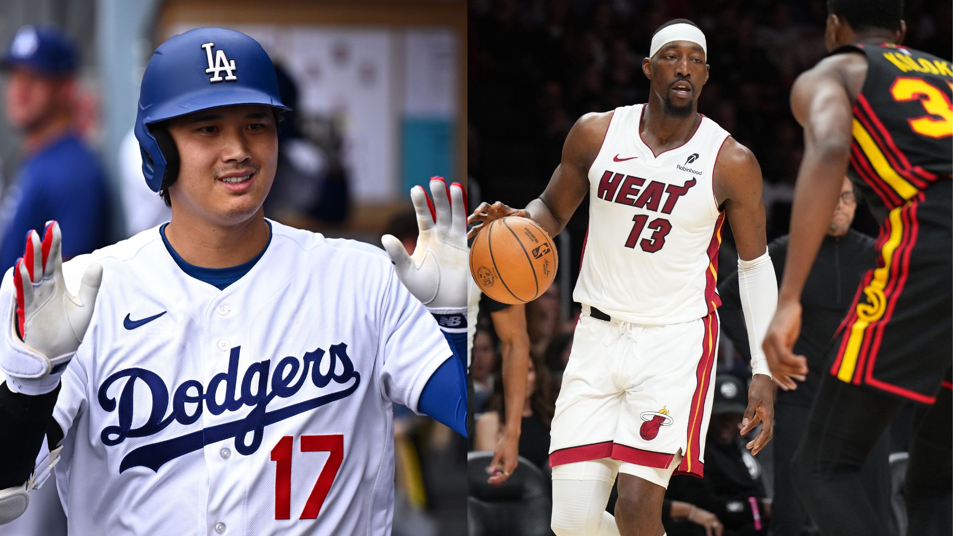 Shohei Ohtani and Bam Adebayo. Source: IMAGN