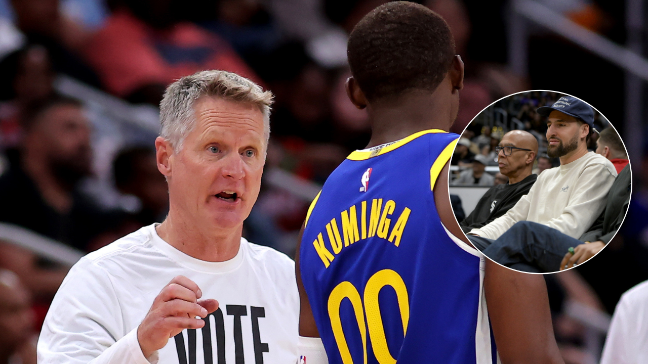 Steve Kerr, Lakers Target Jonathan Kuminga, Klay Thompson, Mychal Thompson - Image source: Imagn Images