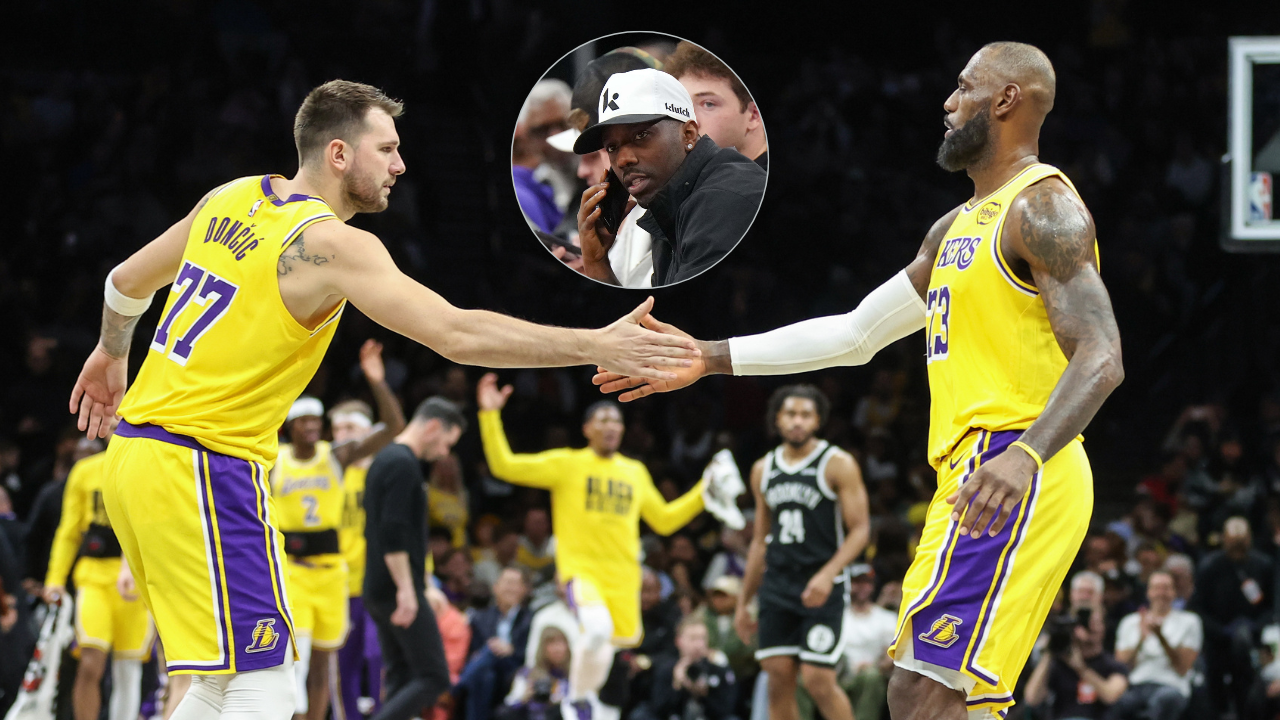 Luka Doncic, Rich Paul, LeBron James - Image Source: Imagn Images