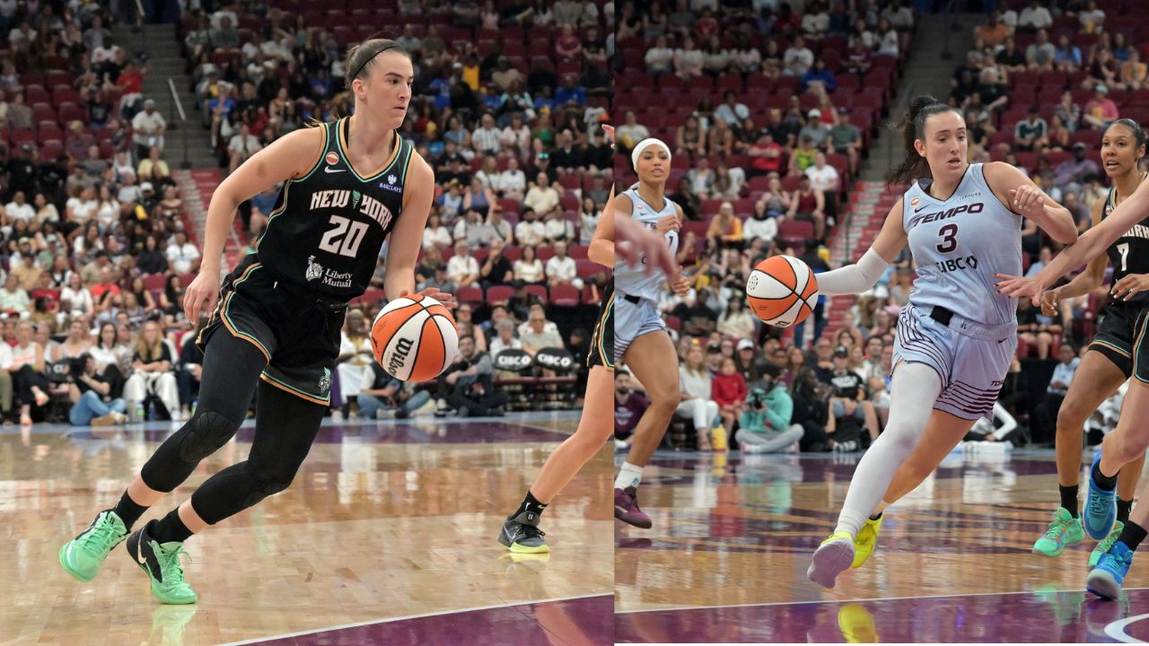 Sabrina Ionescu and Marina Mabrey - Source: Imagn Images