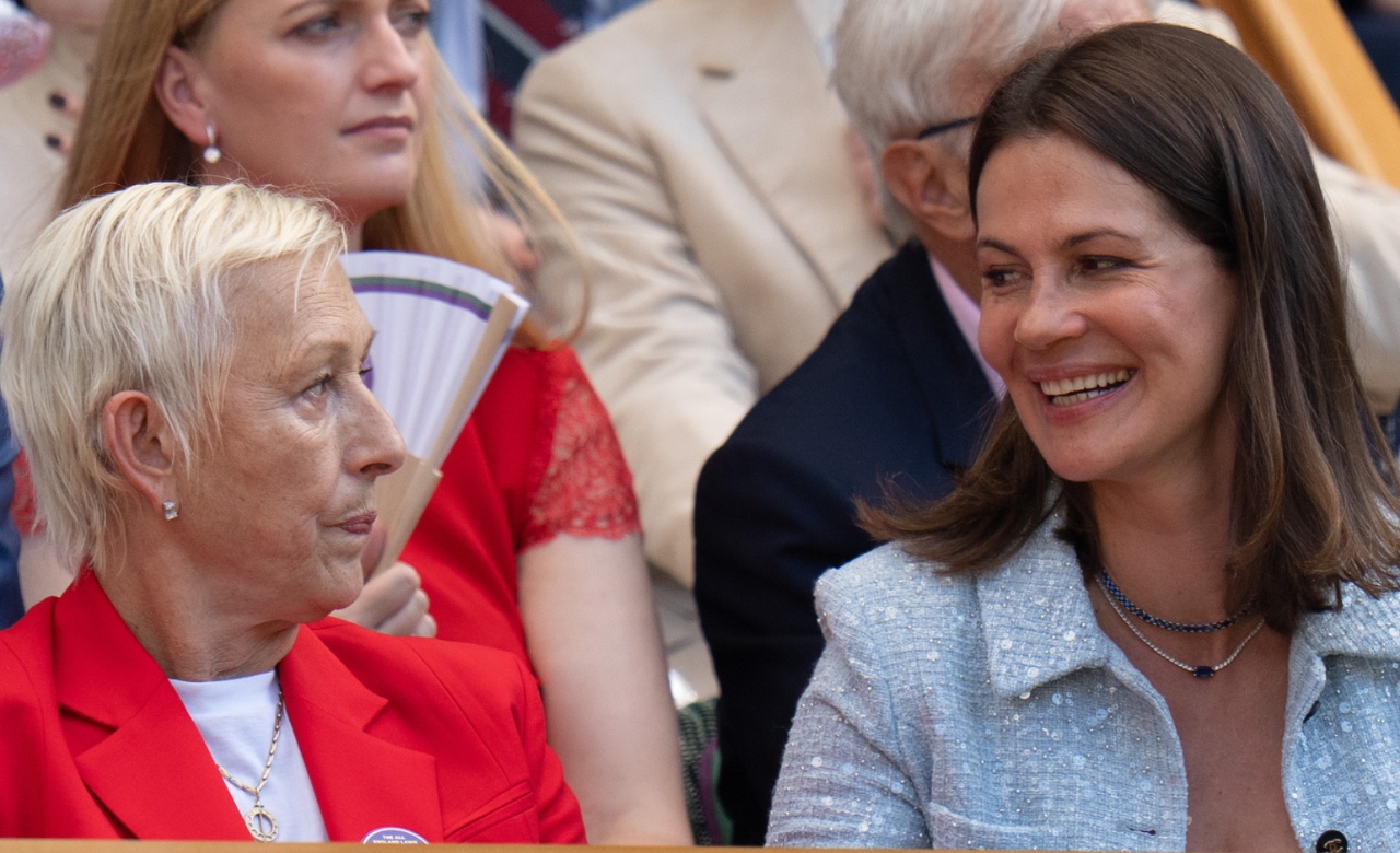 Martina Navratilova and her wife - Source: Imagn images