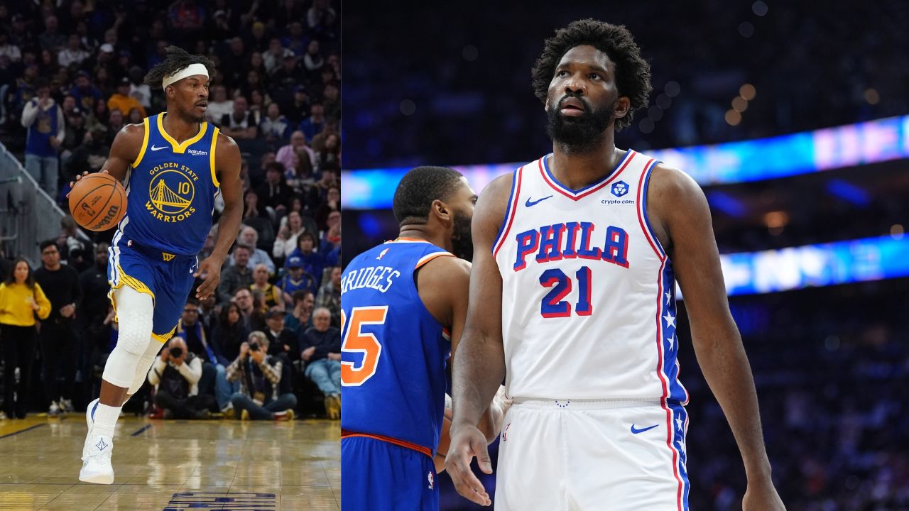 Jimmy Butler and Joel Embiid - Source: Imagn Images